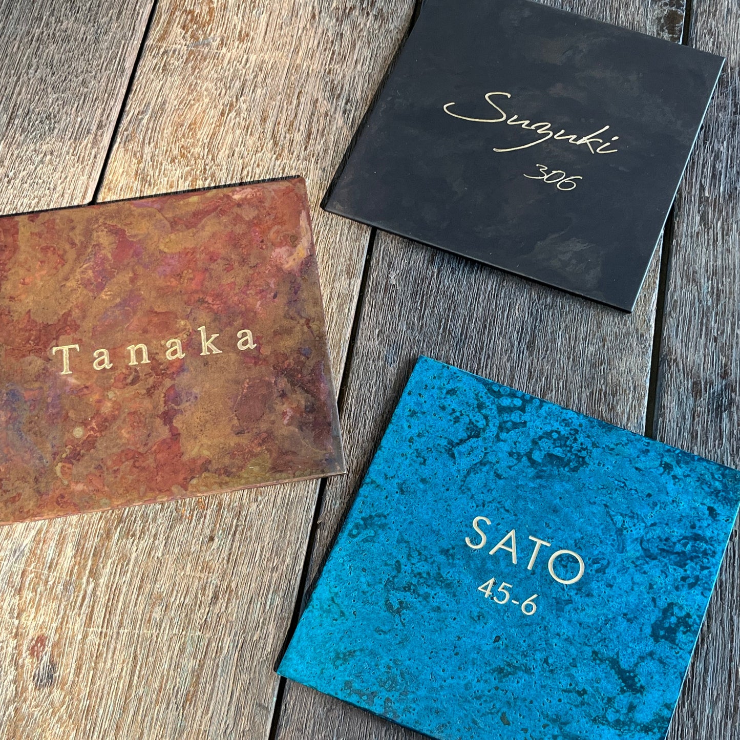 サインプレート/120*120mm正方形【受注生産】