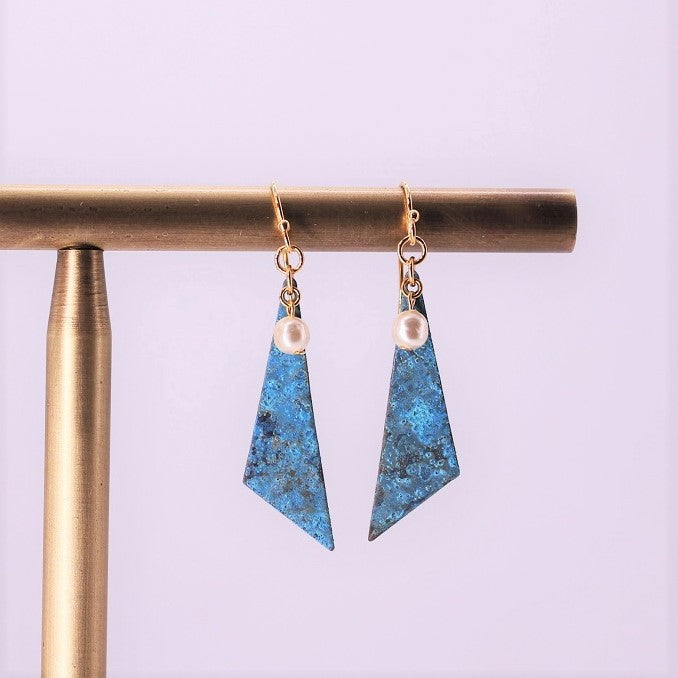 m_pierced earrings "icicle"