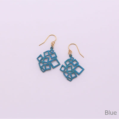m_pierced earrings "square"